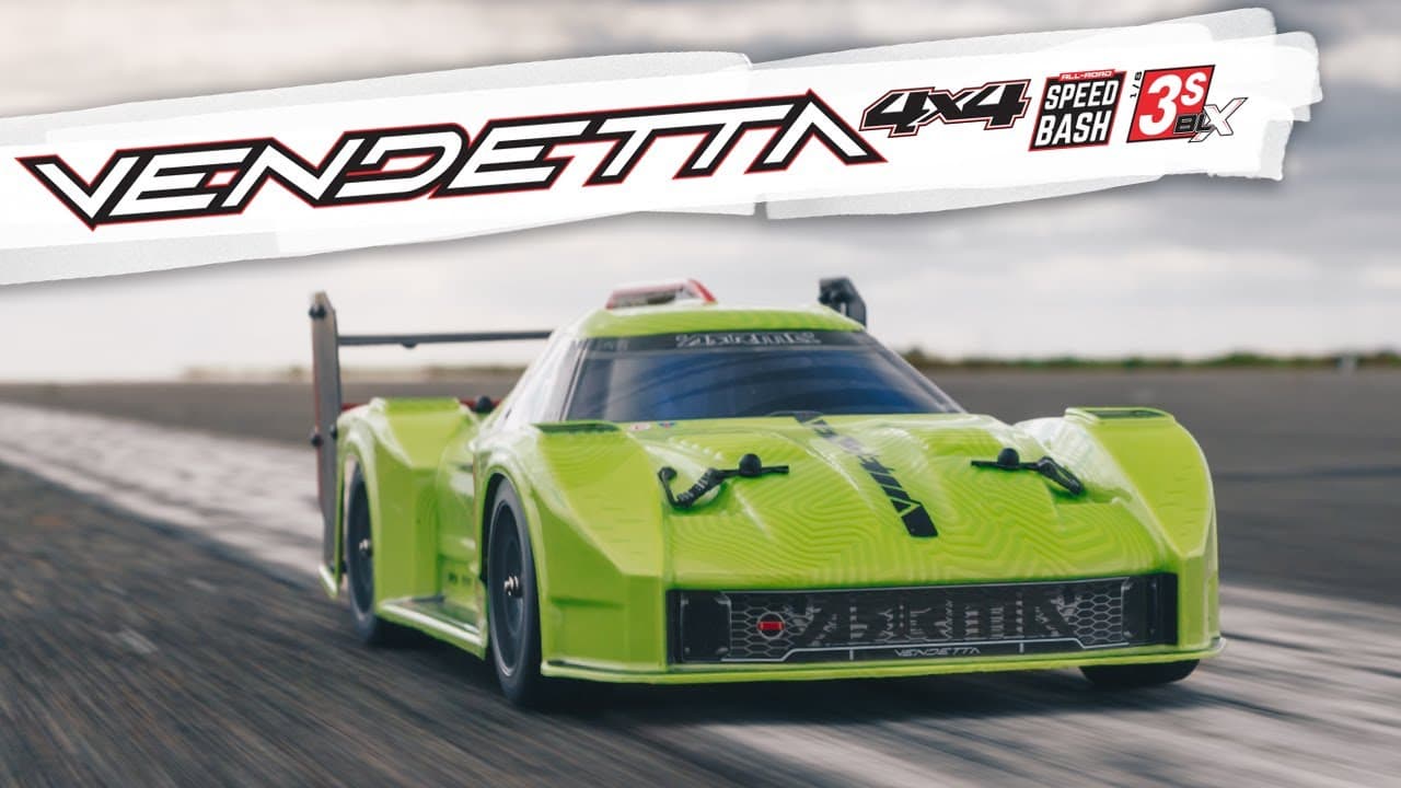 Arrma Vendetta 3S BLX — 1/8 scale 4WD RC touring (70 mph) — video