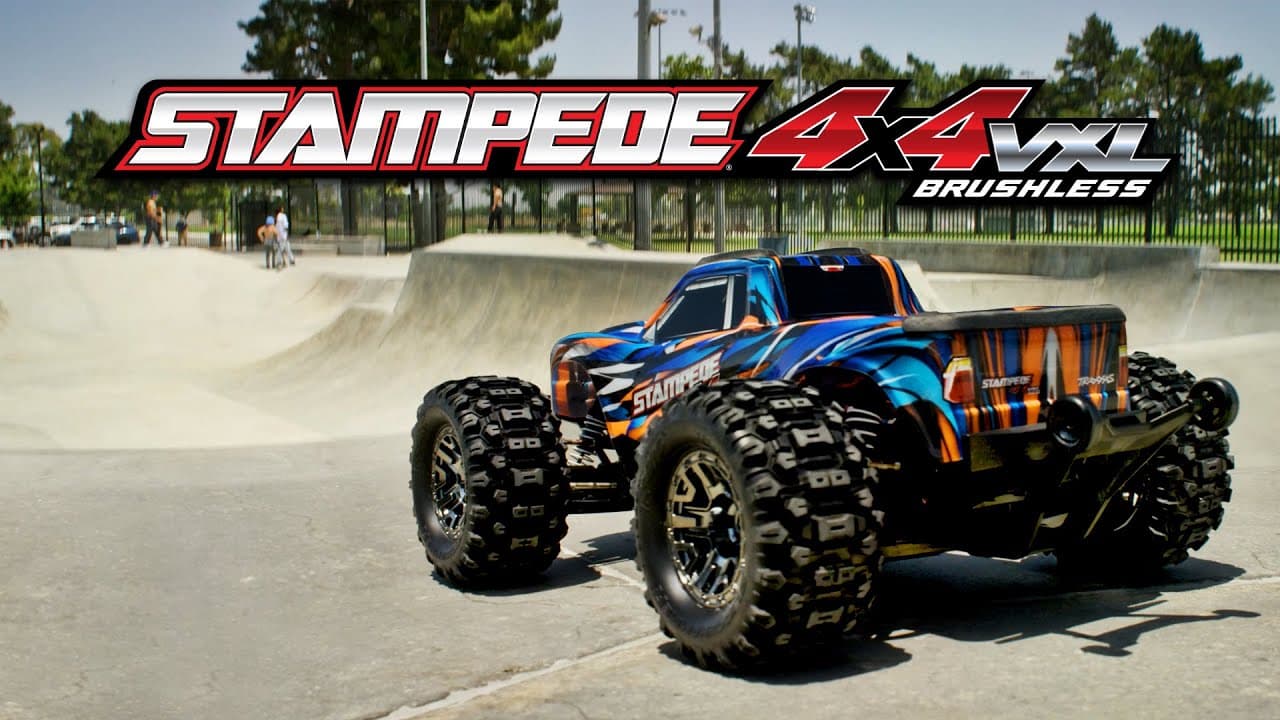 Traxxas Stampede 4X4 VXL — 1/10 scale 4WD RC monster truck (65 mph) — video