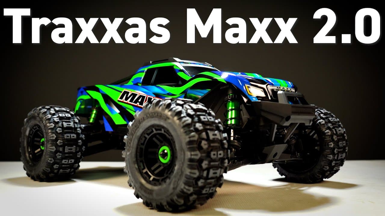 Traxxas Maxx V2 — 1/10 scale 4WD RC monster truck (60 mph) — video