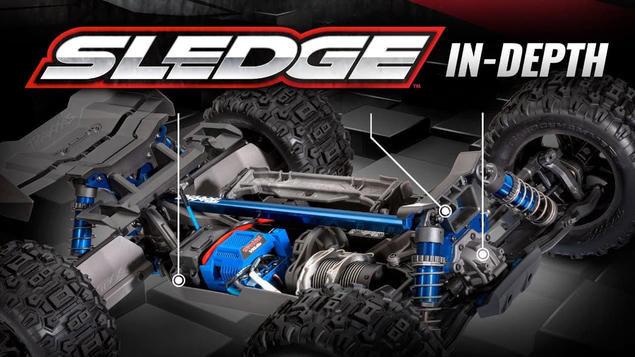 Traxxas Sledge — 1/8 scale 4WD RC truggy (60 mph) — video