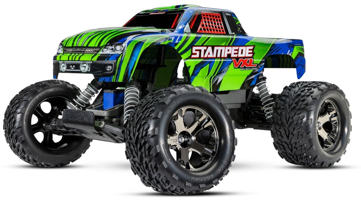Traxxas Stampede 2WD VXL — 1/10 scale 2WD RC monster truck (65 mph)